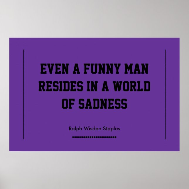 Depression and sadness poster (Front)