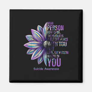Depression And Suicide Prevention Awareness Person Magnet