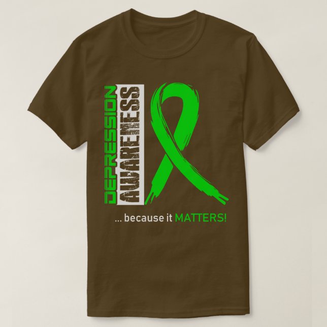 Depression Awareness Because Its Matters In This F T-Shirt (Design Front)