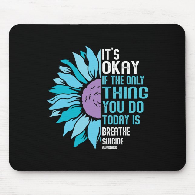 Depression Awareness Suicide Prevention 9  Mouse Mat (Front)