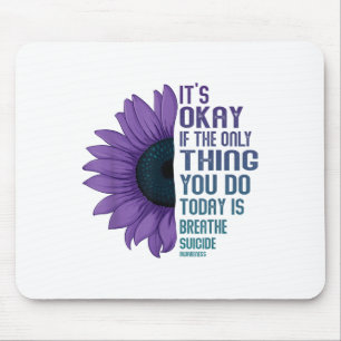 Depression Awareness Suicide Prevention Mouse Mat
