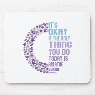 Depression Awareness Suicide Prevention Mouse Mat