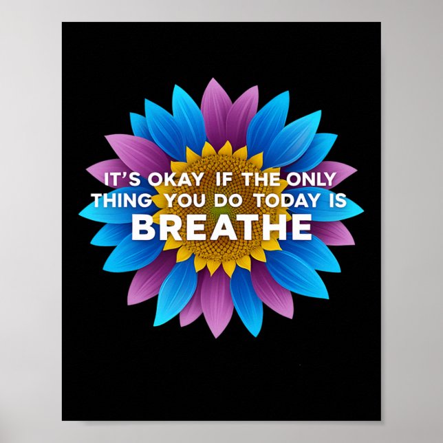 Depression Awareness Suicide Prevention Purple  Poster (Front)