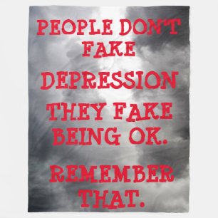 DEPRESSION FLEECE BLANKET