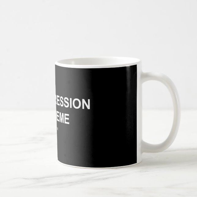 Depression/Meme - Black/White Mug (Right)