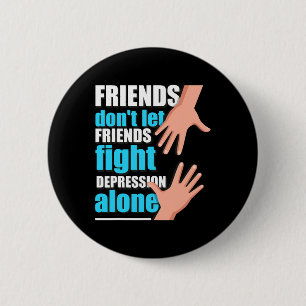 Depression Men Women Suicide Prevention Awareness 6 Cm Round Badge