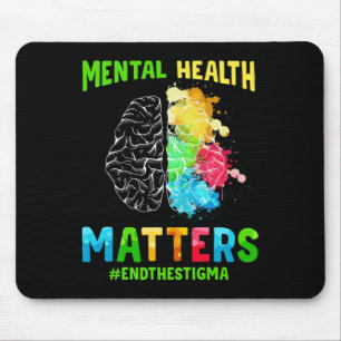 Depression Mental Health Awareness End The Stigma Mouse Mat