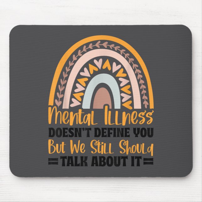 Depression Mental Illness Mental Health Awareness  Mouse Mat (Front)