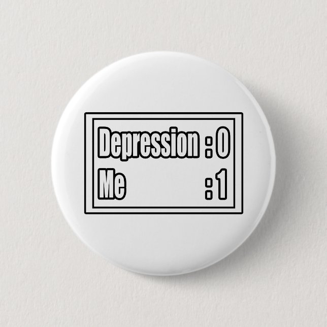 Depression Scoreboard 6 Cm Round Badge (Front)