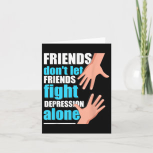 Depression Shirt Men Women Suicide Prevention Awar Card