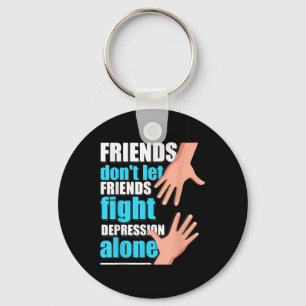 Depression Shirt Men Women Suicide Prevention Awar Key Ring