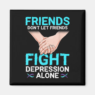 Depression Shirt Men Women Suicide Prevention Awar Magnet