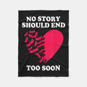 Depression Suicide Awareness No Story Should End T Fleece Blanket