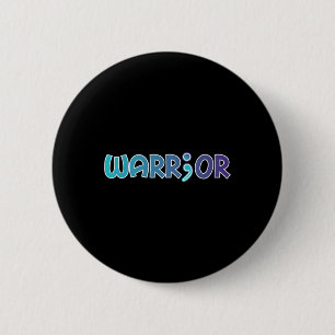 Depression Warrior Anti Suicide Anxiety Awareness 6 Cm Round Badge