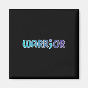 Depression Warrior Anti Suicide Anxiety Awareness Magnet