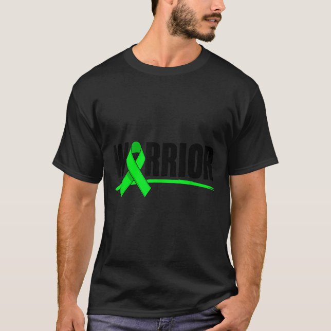 Depression Warrior Ribbon Mental Health Awareness  T-Shirt (Front)