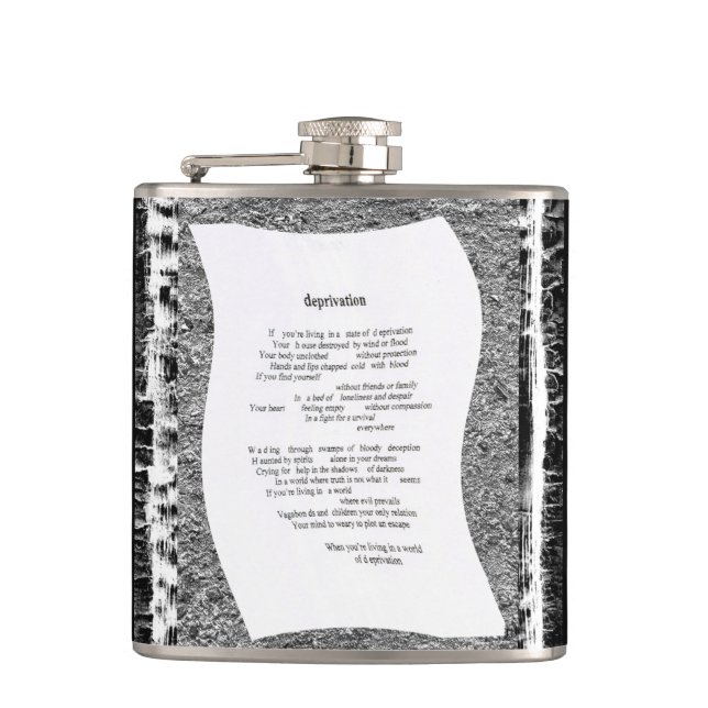 Deprivation Hip Flask (Front)