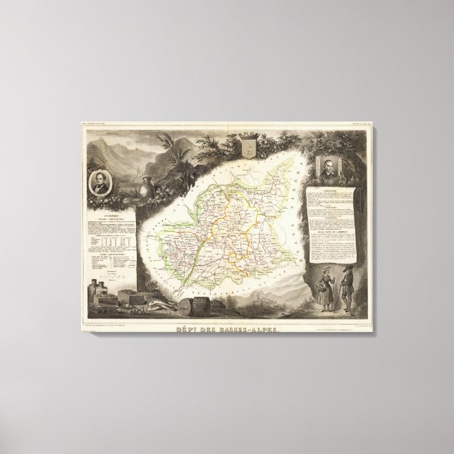 Dept About Low Alps Canvas Print (Front)