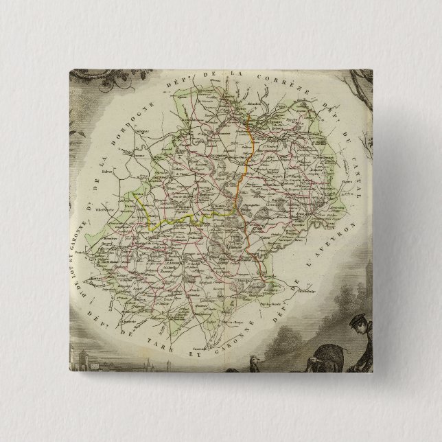 Dept Any Batch 15 Cm Square Badge (Front)