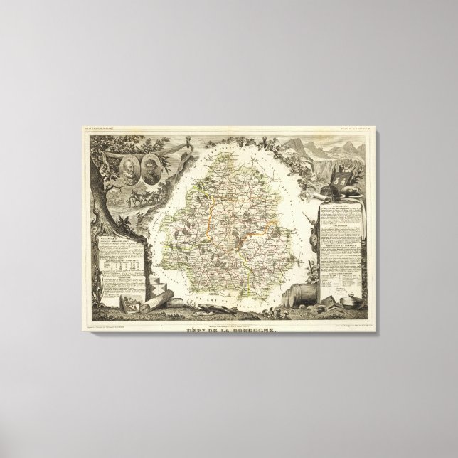 Dept Any Dordeogne Canvas Print (Front)