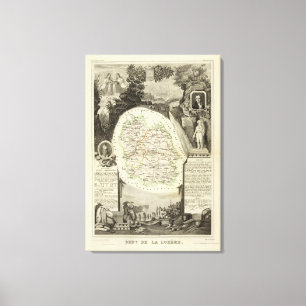 Dept Any Lozere Canvas Print