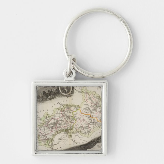 Dept De Hautes Alpes Key Ring (Front)