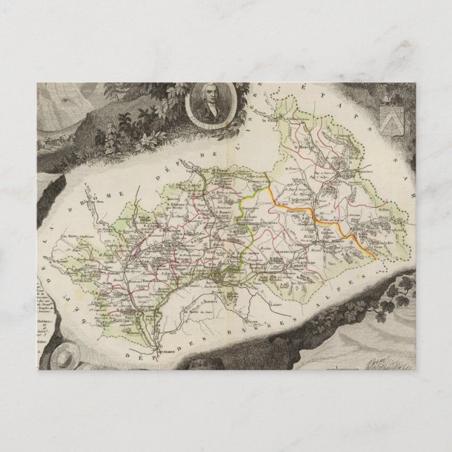 Dept De Hautes Alpes Postcard (Front)