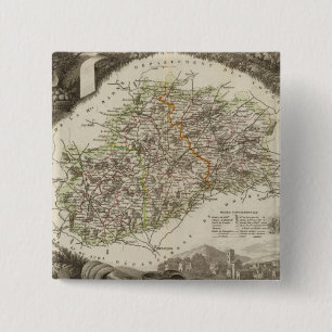 Dept. De La Hte Saone 15 Cm Square Badge