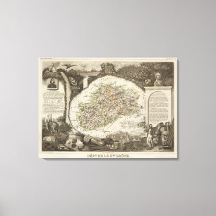 Dept. De La Hte Saone Canvas Print