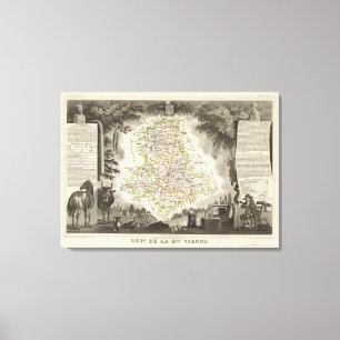 Dept. De La Hte Vienne Canvas Print