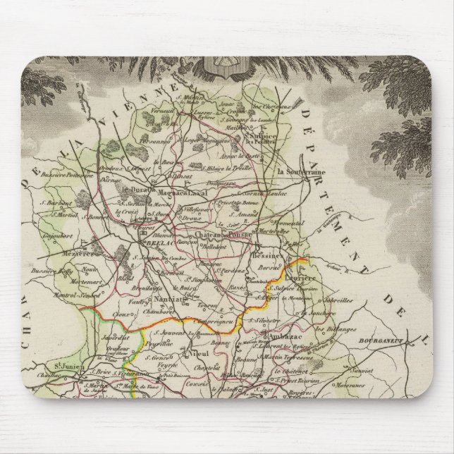 Dept. De La Hte Vienne Mouse Mat (Front)