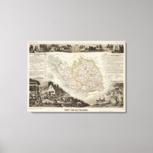 Dept. De La Vendee Canvas Print