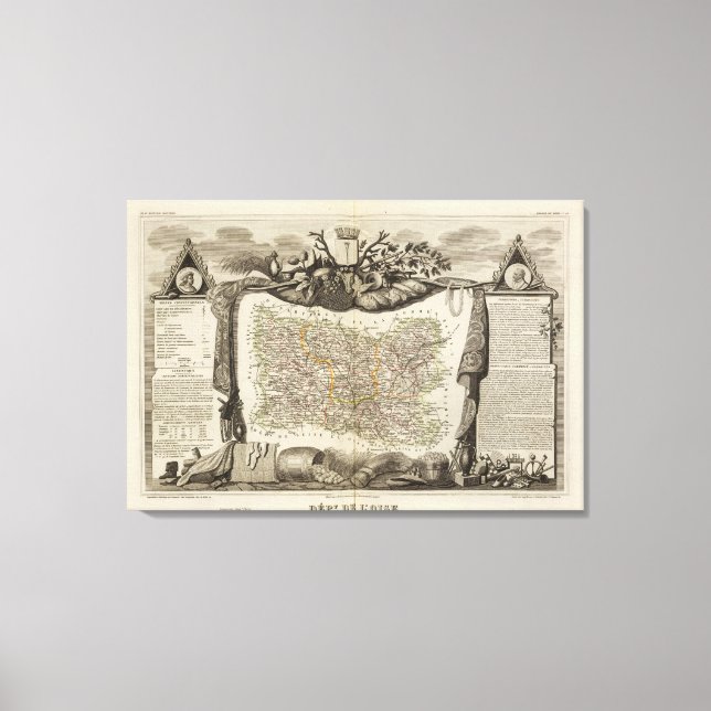 Dept. De L'Oise Canvas Print (Front)