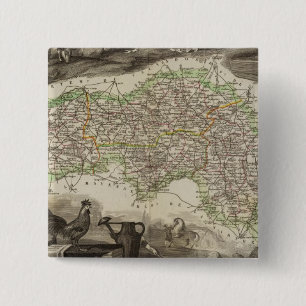 Dept. De L'Orne 15 Cm Square Badge