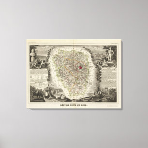 Dept. De Seine and Oise Canvas Print