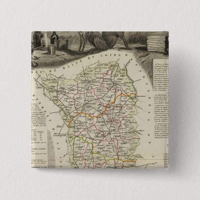 Dept. Des Deux Sevres 15 Cm Square Badge (Front)