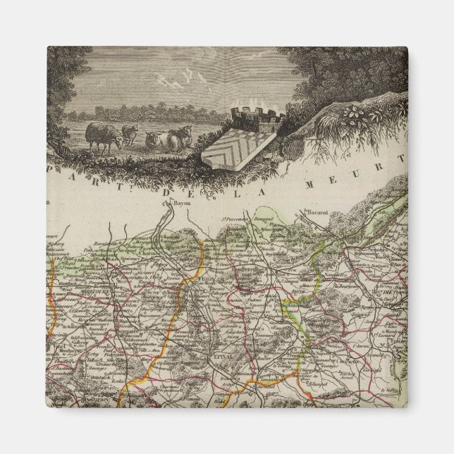 Dept Des Vosges Magnet (Front)