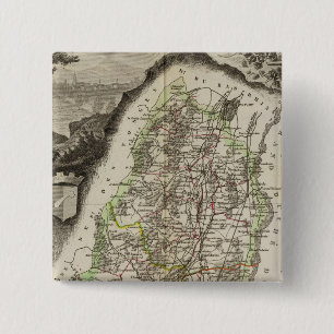 Dept. Du Haut Rhin 15 Cm Square Badge