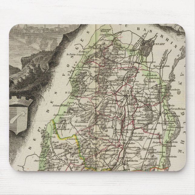 Dept. Du Haut Rhin Mouse Mat (Front)