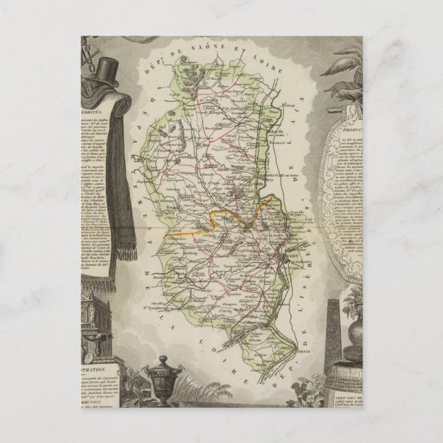 Dept Du Rhone Postcard (Front)