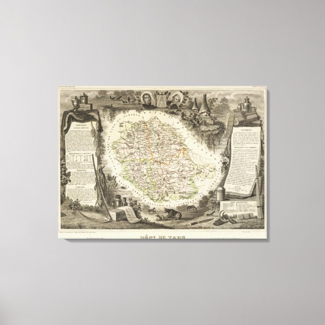 Dept Du Tarn Canvas Print (Front)
