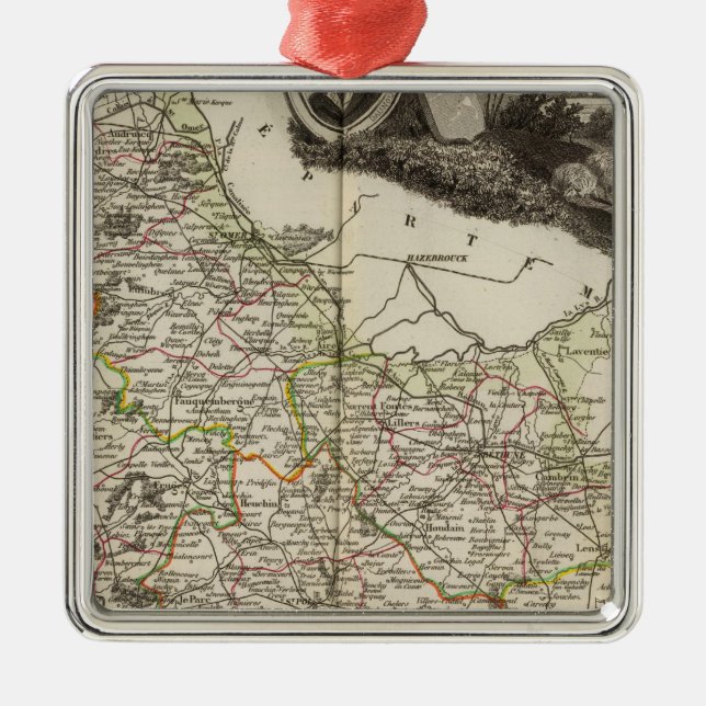 Dept. of Dover Metal Tree Decoration (Front)