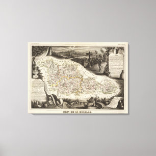 Dept. of Moselle Canvas Print