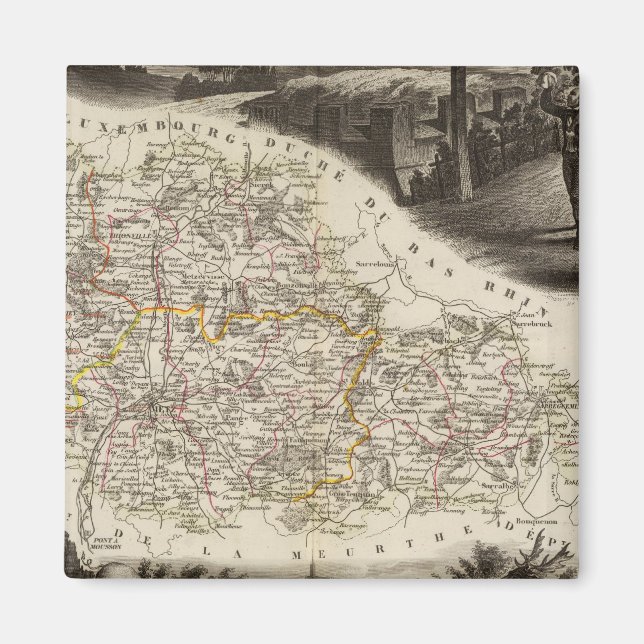 Dept. of Moselle Magnet (Front)