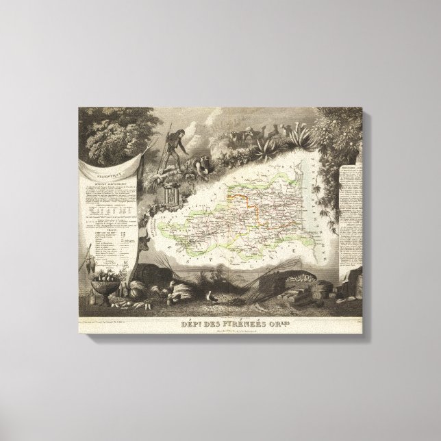 Dept of Pyrenees Orles Canvas Print (Front)