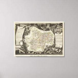 Dept of Saone et Loire Canvas Print