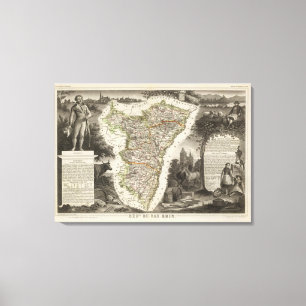 Dept. of the Lower Rhine Canvas Print