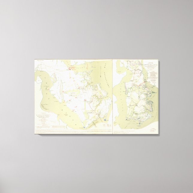 Dept of Virginia, Yorktown to Williamsburg Canvas Print (Front)