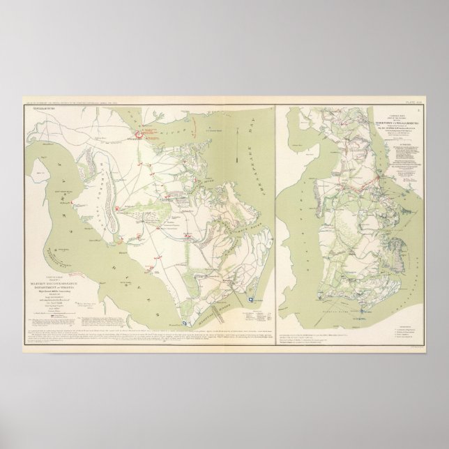 Dept of Virginia, Yorktown to Williamsburg Poster (Front)