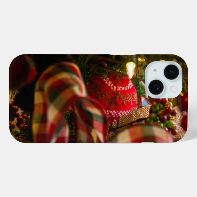 Depth Of A Christmas Tree iPhone Case (Back (Horizontal))